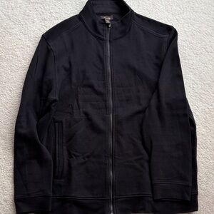 Tasso Elba Black Zip lightweight jacket